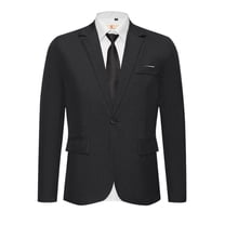 TURETRENDY Men's Slim Fit Casual Blazer - Lightweight One-Button Sport Coat For Work & Social Events