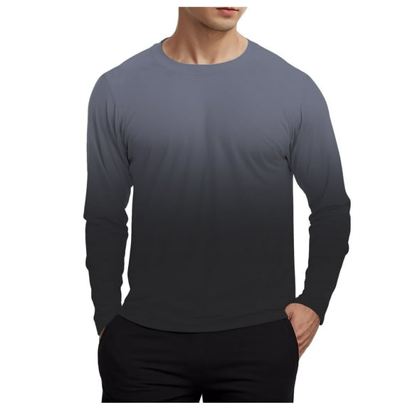 BOBOGOJP Men's Sun Protection Shirts UV SPF 50+ Long Sleeve Rash Guard Fishing Running Quick Dry Lightweight (Dark Gray,XXL)