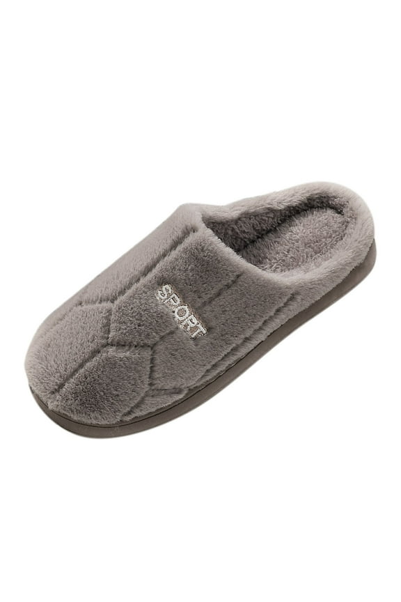 Mens Slippers Wide Width Womens Slippers For Womens Men Warm Shoes Soft Plush House Slippers House Slippers for Men (Brown,12)