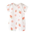 thumbnail image 1 of BOBOGOJP Newborn Muslin Robe Baby Kimono Onesie Infant Cotton Romper 0-24 Months(Red, 3-6 Months), 1 of 5