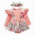 thumbnail image 1 of BOBOGOJP Preemie Newborn Baby Girls Outfits set long Sleeve Cotton Pants Sets Infant Fall Winter Clothes (Pink, 12-18 Months), 1 of 7