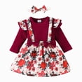 thumbnail image 1 of BOBOGOJP Preemie Newborn Baby Girls Outfits set long Sleeve Cotton Pants Sets Infant Fall Winter Clothes (Red, 9-12 Months), 1 of 7