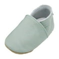 thumbnail image 1 of BOBOGOJP Soft Leather Baby Shoes Moccasins Slip-on Boys Girls Slippers with Elastic Ankle, Anti-Slip First Walking Crib Shoes for Infant Toddlers Green for Size 14=XL, 1 of 7