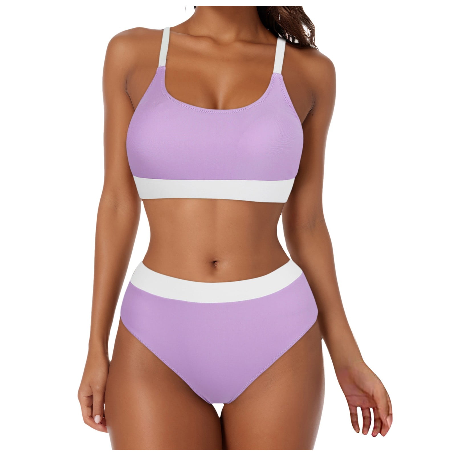 Women's 3 Piece String Bikini Set With Starfish Decor & Long Cover Up Skirt