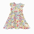 thumbnail image 1 of BOBOGOJP Toddler Baby Girl Boho Dress Ruffle Sleeveless Kids Cute Dress Summer Beach Floral Sundress for 1-6T Blue,Size 2-3 Years, 1 of 9
