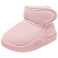 thumbnail image 1 of BOBOGOJP Toddler Boots Girls Boys Warm Winter Boots Cozy Plush Lining Winter Shoes Indoor Outdoor Booties Pink for Size 6.5, 1 of 8