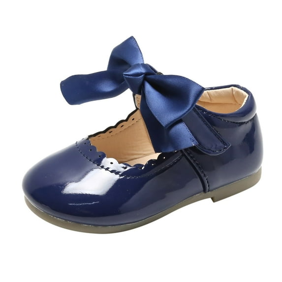 BOBOGOJP Toddler Girl Mary Jane Dress Shoes-Little Girl School Uniform Shoes for Wedding Party (Blue,9.5)