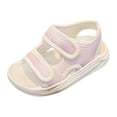thumbnail image 1 of BOBOGOJP Toddler Girls Sandals Open Toe Summer Kids Sandals with Adjustable Ankle Strap for Toddler and Little Kids Pink for 8.5, 1 of 7