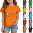 thumbnail image 1 of BOBOGOJP Toddler Halloween Tshirts Cute Pumpkin Trendy Casual Tee Boys Girls Short Sleeve Tops,Size 9-10 Years, 1 of 7