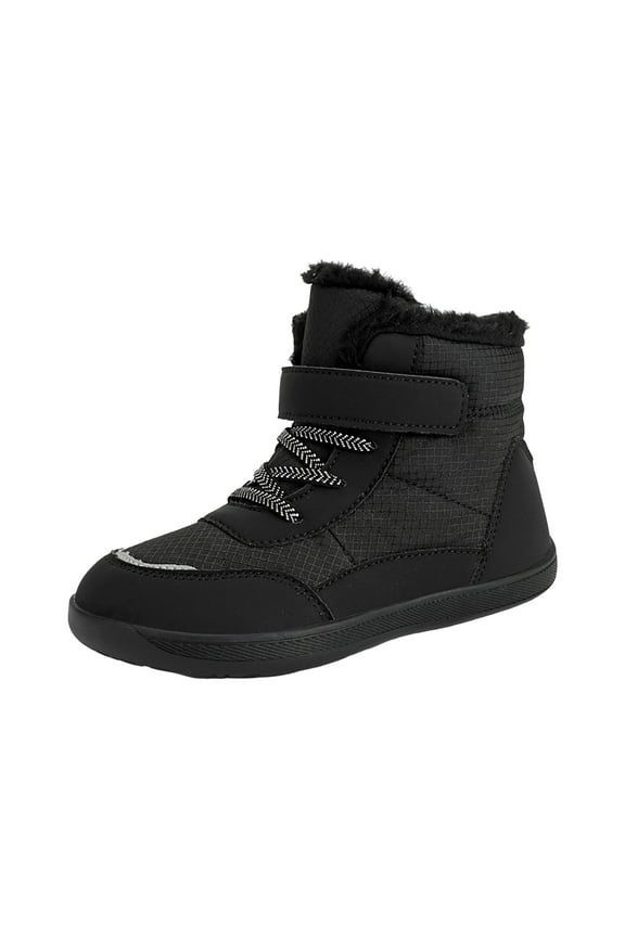 Toddler Little Boys Girls Boots Fall Ankle Kids Work Boots Wide Toe Fit and Soft Collar (Toddler/Little Kid) Black for Size 10.5