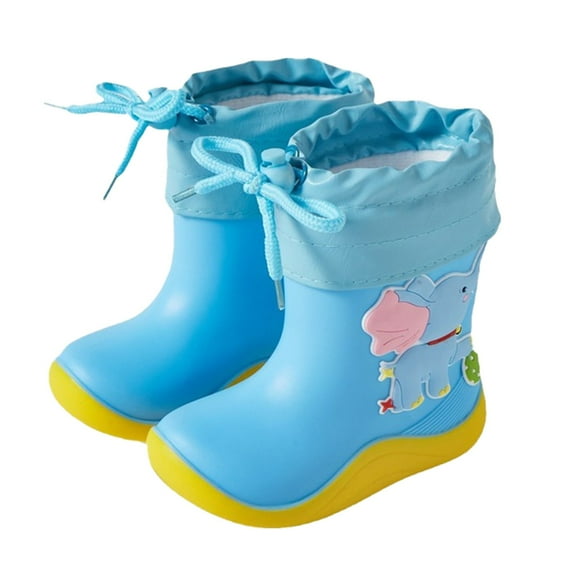 BOBOGOJP Toddler Rain Boots for Boys and Girls Waterproof Rubber Kids Rain Boots All-season Outdoor Shoes for Size