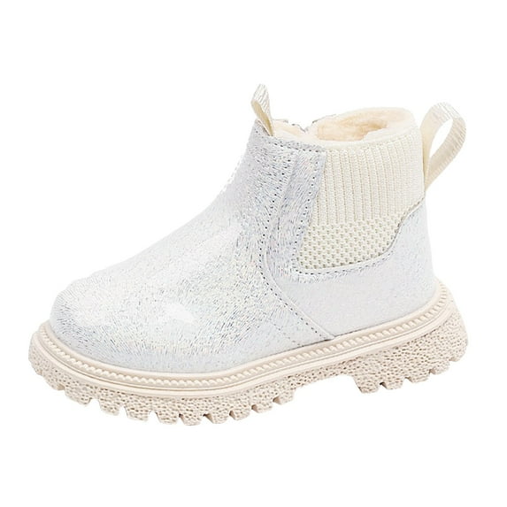 BOBOGOJP Toddler Shoes Boys Girls Mesh Lace Boots Fashion Mesh Lace Boots Non Breathable Leather Boots Stylish Wear for Toddlers Girl Beige for Size 10