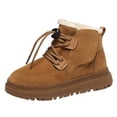 thumbnail image 1 of BOBOGOJP Toddler Snow Boots Boys Girls Winter Cold Weather Waterproof Non Slip Warm Shoes for Little Kids Brown for Size 1, 1 of 6