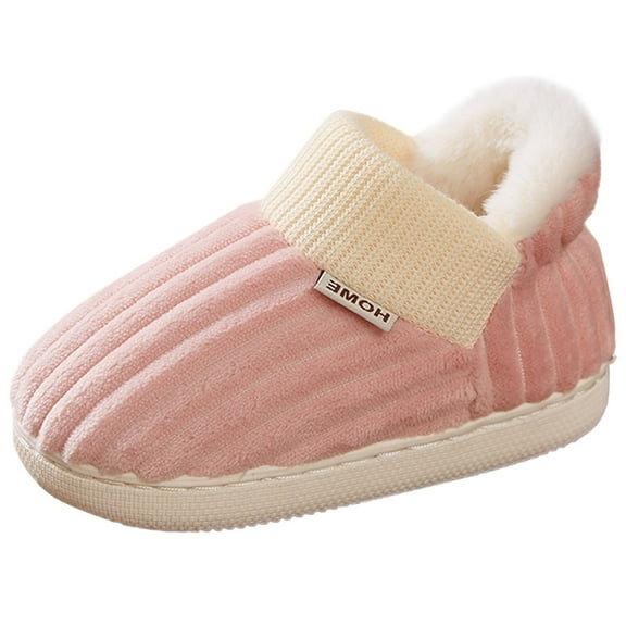 BOBOGOJP Toddler Snow Boots Boys Girls Winter Cold Weather Waterproof Non Slip Warm Shoes for Little Kids Pink for Size 8