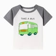 thumbnail image 1 of BOBOGOJP Toddler T-Shirts Boys Short Sleeve Tees Cotton Casual Graphic Crewneck Summer Top Grey for Size 2 Years, 1 of 7