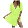 thumbnail image 1 of BOBOGOJP Women Swimsuit Swim Cover Up 2026 Summer Bathing Suit Swimwear Sheer Beach Vacation Outfits Green for Size One Size, 1 of 9