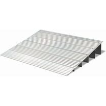 BOBOKY 4" Rise Threshold Ramp for Wheelchairs, Adjustable Aluminum Alloy Mobility Entry Ramp for Home Doorways, 700LBS Weight Capacity,5 FT