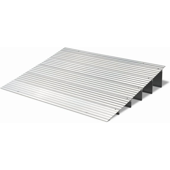 BOBOKY 4" Rise Threshold Ramp for Wheelchairs, Adjustable Aluminum Alloy Mobility Entry Ramp for Home Doorways, 700LBS Weight Capacity,5 FT