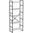 thumbnail image 1 of BOBOKY 5 Tier Bookshelf, Modern Tall Bookcase, Industrial Book Shelves Display Standing Shelf, Free Standing Storage Organizer for Bedroom, Living Room,White, 1 of 10