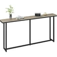 thumbnail image 1 of BOBOKY Narrow Console Table Extra Long Entryway Table with Sturdy Metal Frame for Behind Couch Hallway Living Room Sofa Table Modern Industrial Design.63″ L × 8″ W × 32″ H,Grey, 1 of 18