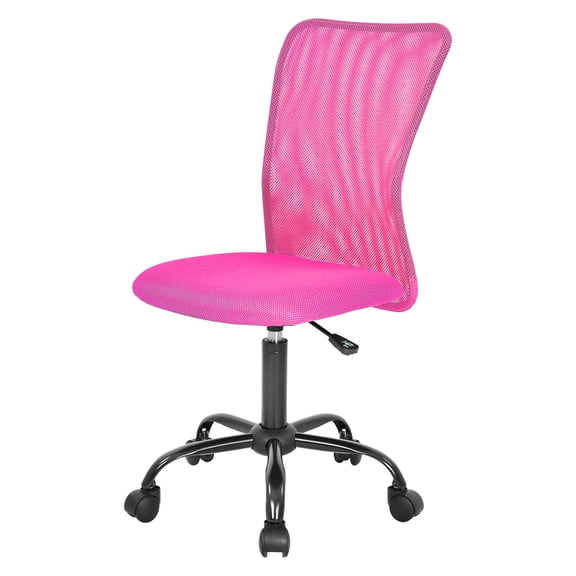 BOBOKY Office Chair, Ergonomic Desk Chair with Mesh Back and Lumbar Support, Modern Swivel Computer Chair for Home and Office.Pink