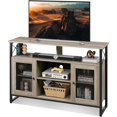 thumbnail image 1 of BOBOKY TV Stand 55 inch TV, Tall Entertainment Center with Storage, Farmhouse Industrial TV Console for Bedroom Living Room,Greige, 1 of 8