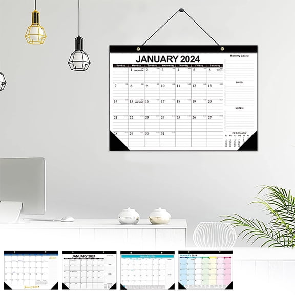 BOBOMOTI 2025 Calendar, Simplified Calendar 2024-2025 from July 2024, 18 Monthly Desk/Wall Calendar for Home Office Room Decoration Calendar On Clearance