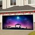 thumbnail image 1 of BOBOMOTI Christmas Garage Door Cover Holy Nativity Christmas Holiday Garage Door Banner Religious Banner Background for Xmas Holiday Outdoor Home Party Supplies, 1 of 6