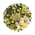 thumbnail image 1 of BOBOMOTI Christmas Wreath Decorations, Artificial Xmas Wreath with Berries, for Indoor Outdoor Home Party Hanging Decorations Clearance, 1 of 4