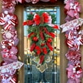 thumbnail image 1 of BOBOMOTI Christmas Wreath for Front Door 20 inch Artificial Christmas Bow Wreath for Indoor Outdoor Christmas Decorations Clearance, 1 of 7