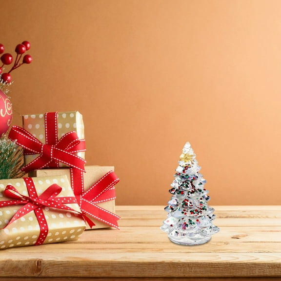 BOBOMOTI Crystal Christmas Tree Decorations Tabletop Christmas Tree Decor for Christmas Party Christmas Gifts Clearance