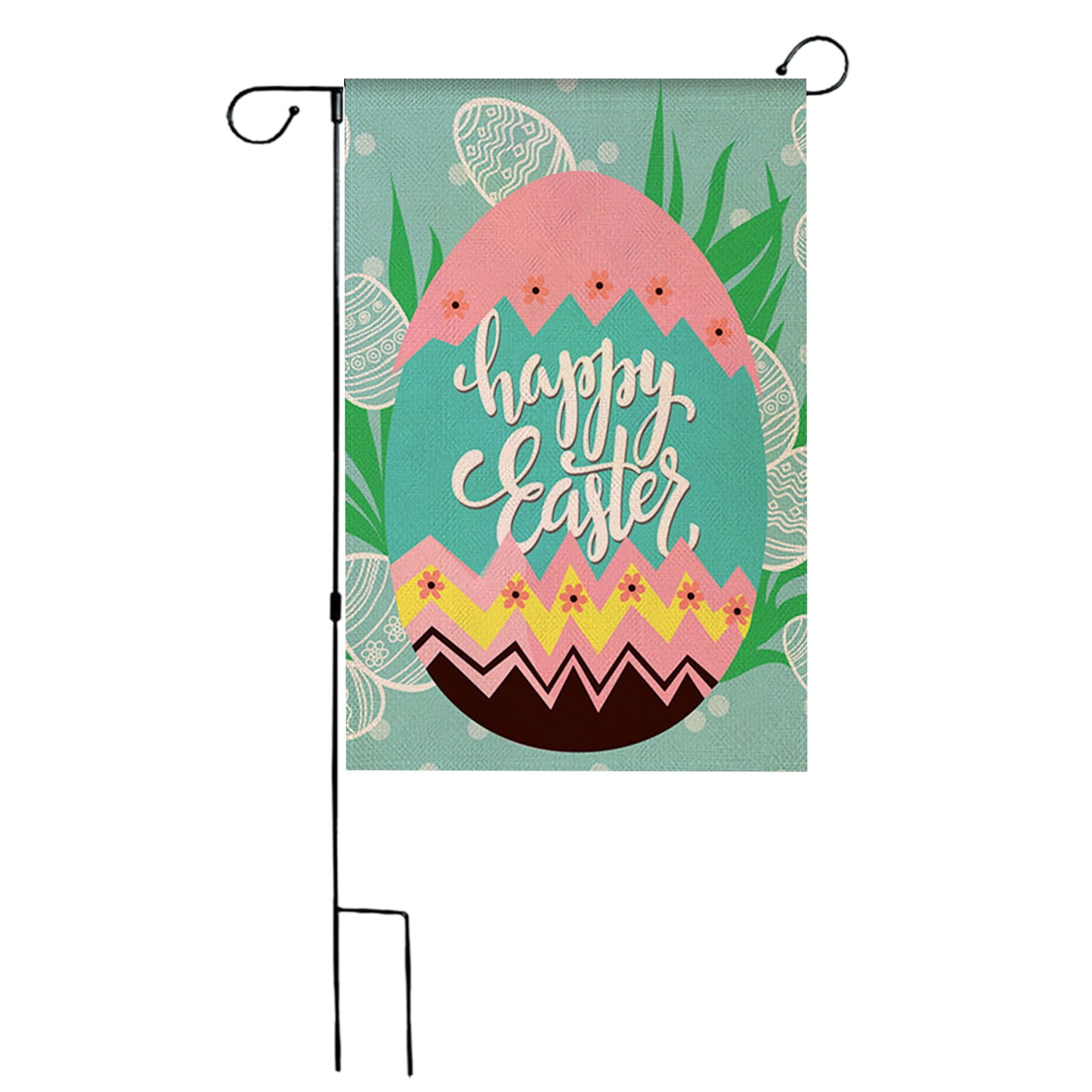 BOBOMOTI Easter Flag 12x18 Inch Double Sided Holiday Yard Flag Bunny ...