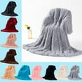 BOBOMOTI Fleece Throw Blanket for Couch Soft Fuzzy Plush Flannel