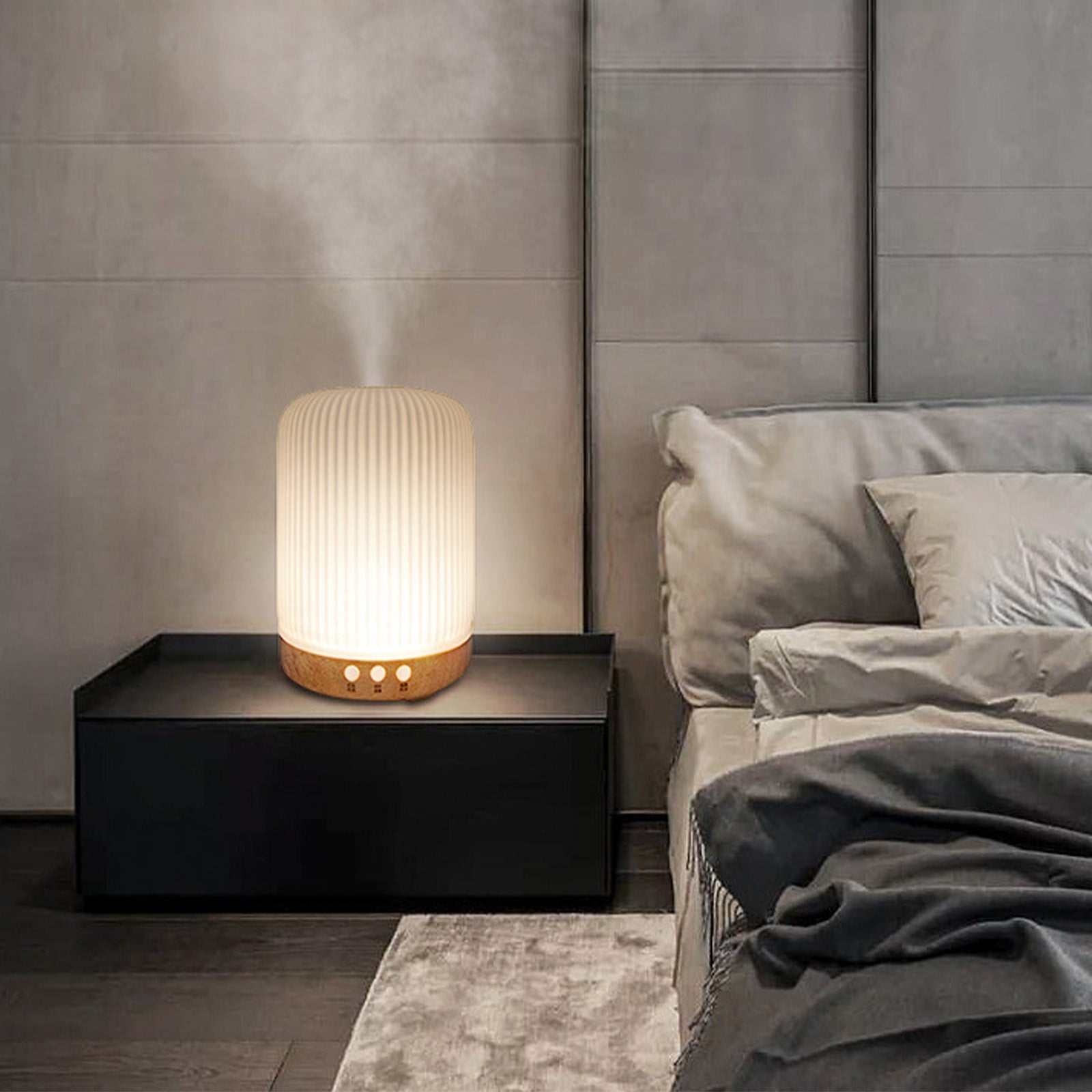 BOBOMOTI Humidifier for Room Baby Quiet Cool Mist Air Humidifier Aromatherapy Diffuser Clearance