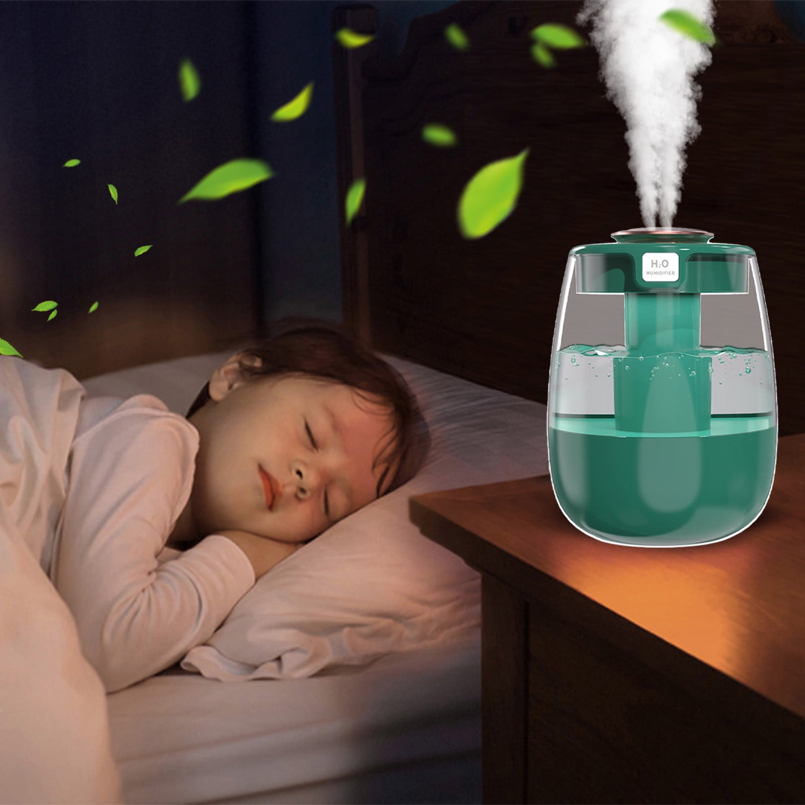 BOBOMOTI Humidifier for Room Cool Mist TopFill UltraQuiet Humidistat