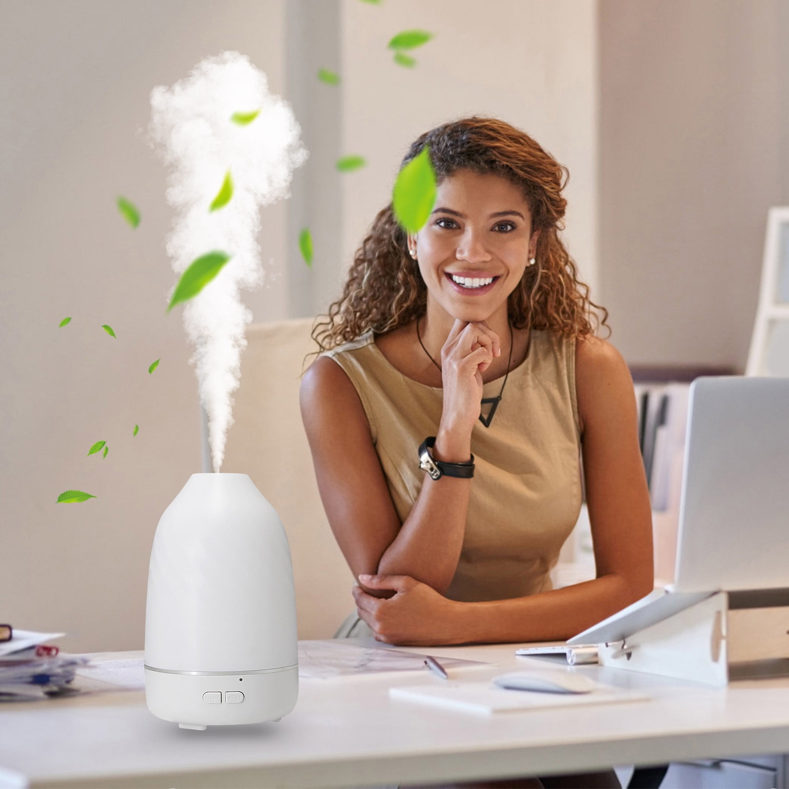 BOBOMOTI Humidifiers for Bedroom Baby Top Fill Cool Mist Humidifier Ultra Quiet Humidistat Essential Oil Diffuser Clearance