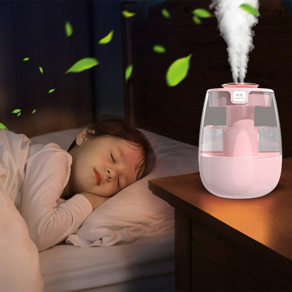 BOBOMOTI Humidifiers for Bedroom Baby Top Fill Cool Mist Humidifier Ultra Quiet Humidistat Essential Oil Diffuser Clearance