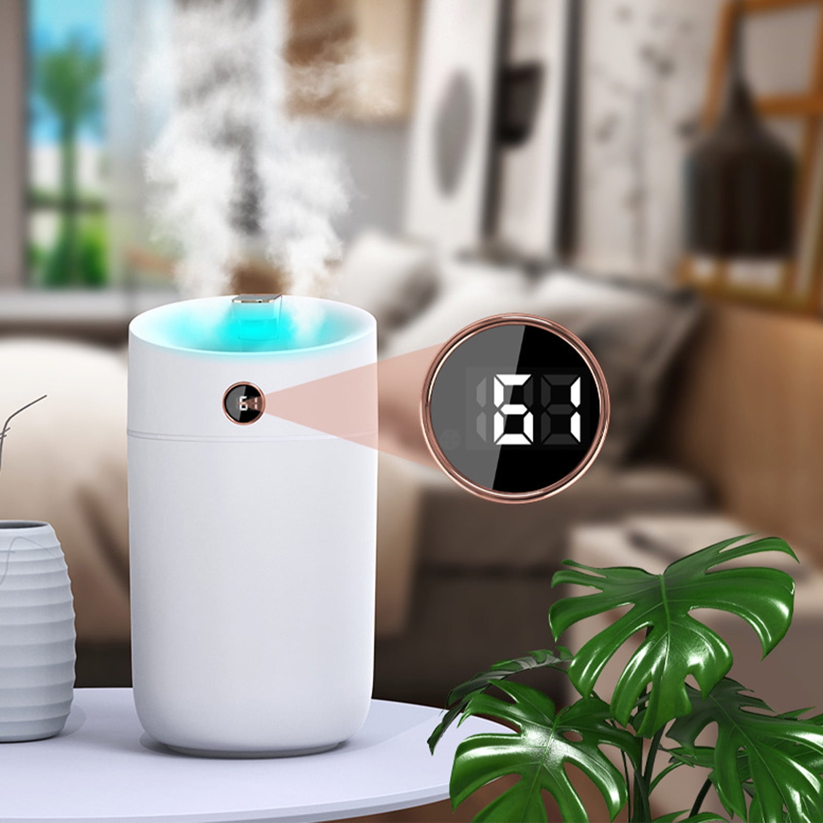 BOBOMOTI Humidifiers for Bedroom Cool Mist Top-Fill Ultra-Quiet Humidistat for Baby Nursery Plants Aromatherapy Diffuser Clearance