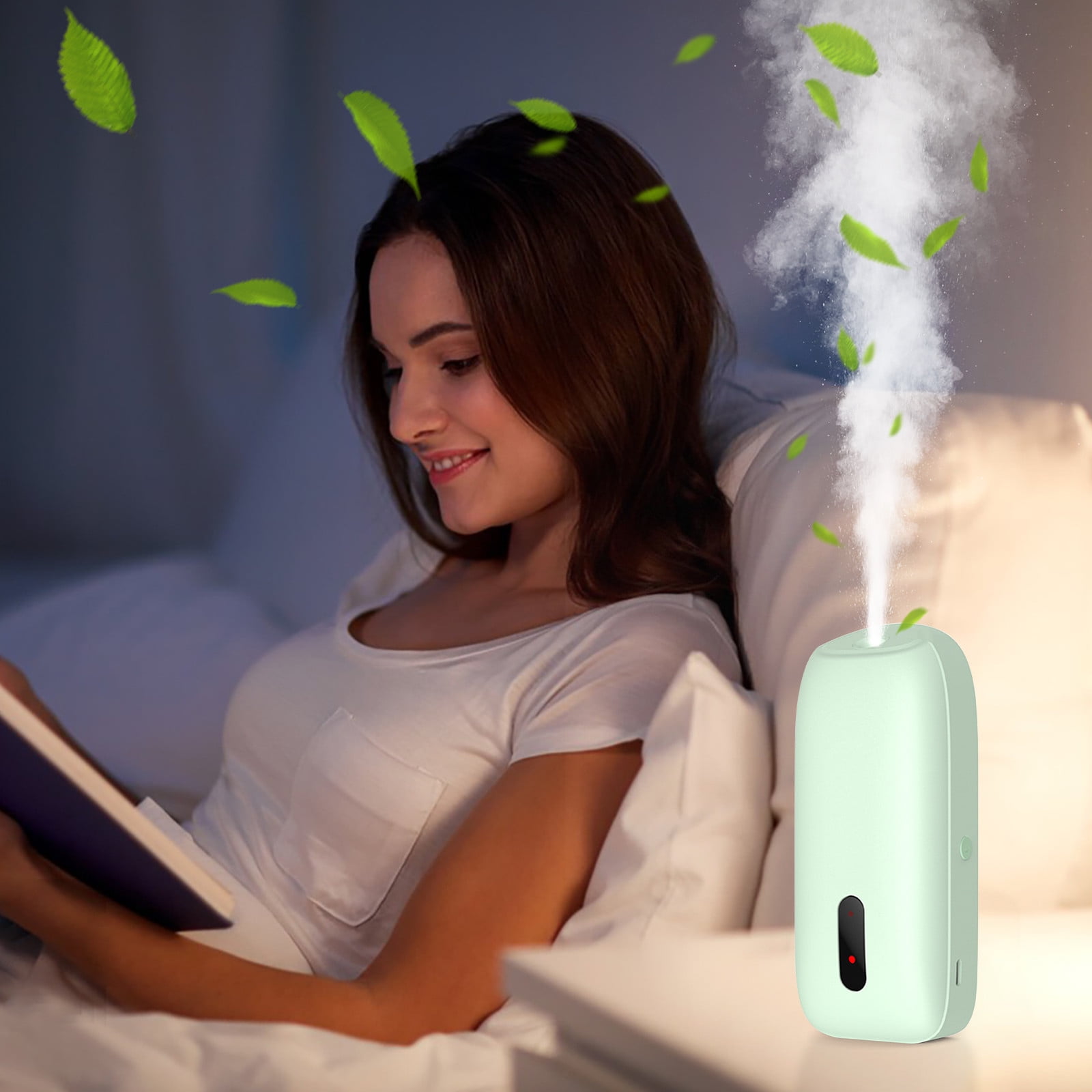 BOBOMOTI Humidifiers for Home Baby Top Fill Cool Mist Humidifier Ultra Quiet Humidistat Essential Oil Diffuser Clearance