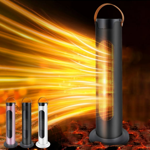 BOBOMOTI Space Heater Clearance Portable Small Electric Heater Quiet Safe Room Ceramic Heater for Bedroom