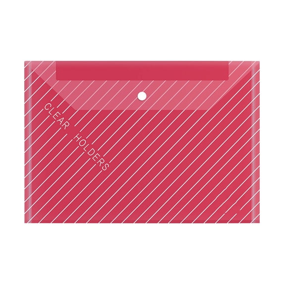 BOBOMOTI Transparent File Folder Expanding File Bag File Organizer Fit Letter/A4 Size, School Office Supplies