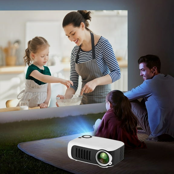 BOBOMOTI Upgraded Mini Projector 1080P Portable Projector with WiFi and Bluetooth Compatible with iOS/Android/Laptop/HDMI/PC/TV Stick/USB