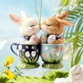 thumbnail image 1 of BOBOMOTI Valentines Day Decor Sweet Tea Cup Bunny Ornaments for Valentine Tree Xmas Valentine's Day Home Decorations, 1 of 5