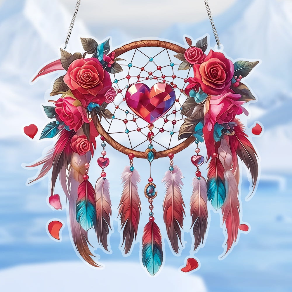 Bobomoti Valentines Day Decorations Love Diamond Feather Ornaments For Xmas Valentine S Day