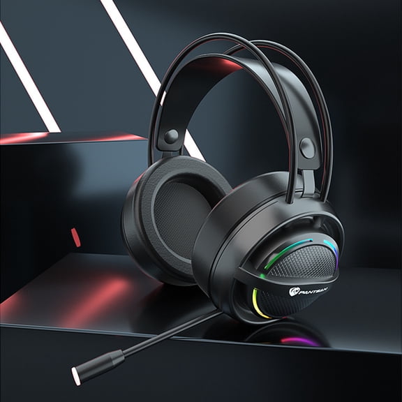 BOBOMTOI Earbuds for Phone Computer Headworn 7.1 Surround Sound RGB Equivalent Sound Absorbing Breathable Sponge HIFI Sound Quality Wired Esports Game Earphones