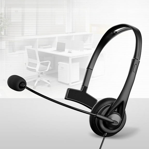 BOBOMTOI Earbuds for Phone Wired Unilateral Wearing Comfortable And Clear Sound Quality USB Adapter Cable Head Mounted Operator Earphones With Earphones