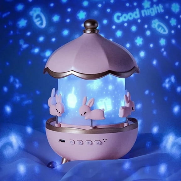 BOBOMTOI Night Light Clearance Dreamy Sky Projection Lamp Led Romantic Bluetooth Music Box Rotating Night Light