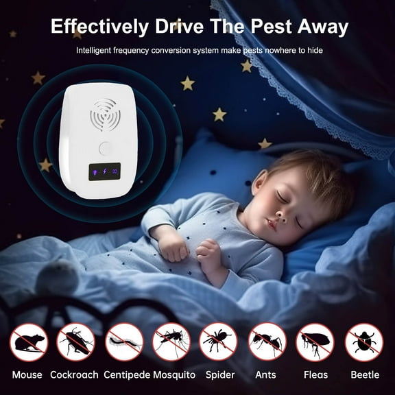 BOBOMTOI Night Light Gifts Mosquito Repellent Bedside Nightlight, Indoor Repellent Plug Power Supply,for Living Room, Home, Kitchen, Bedroom, Baby Room, Office