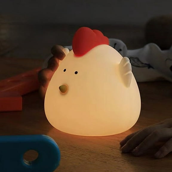 BOBOMTOI Night Lights for the Room Cute Chick Pat Light Bedroom Sleeping Aid LED Night Light For Baby Feeding Kids Birthday Gift USB Charging Timer Button Adjustable Light