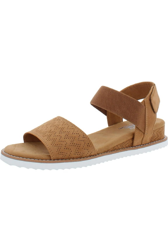 BOBS From Skechers Womens Desert Kiss Strappy Casual Wedges